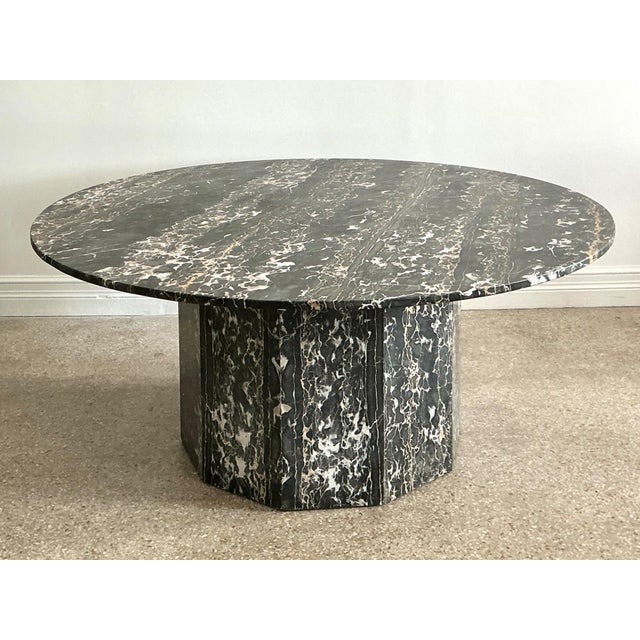 Contemporary Vintage Italian Marble Dining Table For Sale - Image 3 of 18