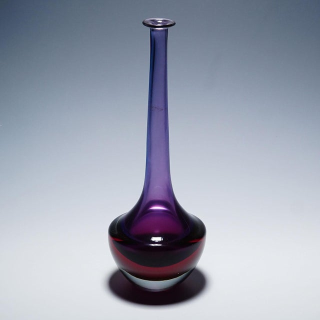 1970s Vintage Art Glass Vase by Seguso Vetri d'Arte Murano For Sale - Image 5 of 7