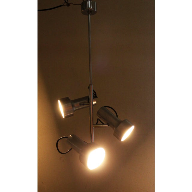Metal Ceiling Light with 3 Aluminum Spots, 1960s For Sale - Image 7 of 10