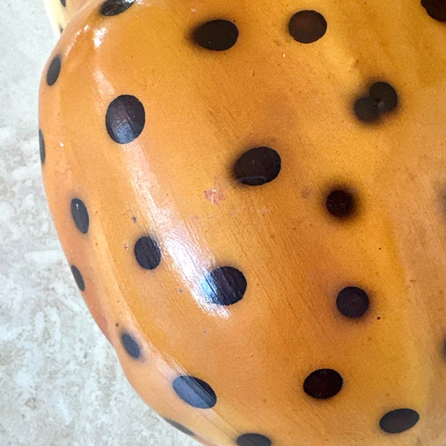 Vintage Italian Handmade Ceramic Baby Leopard Sculpture, 1970s For Sale - Image 12 of 15