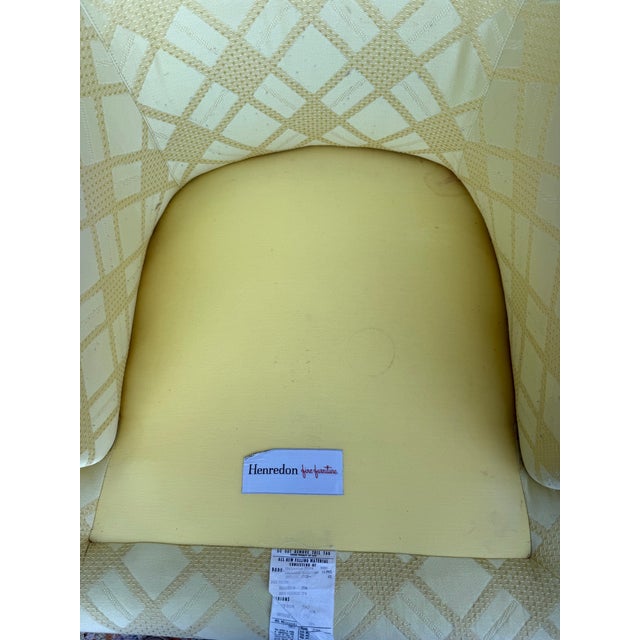 Yellow 1970s Classic Henredon Club Chairs - Mint! For Sale - Image 8 of 12