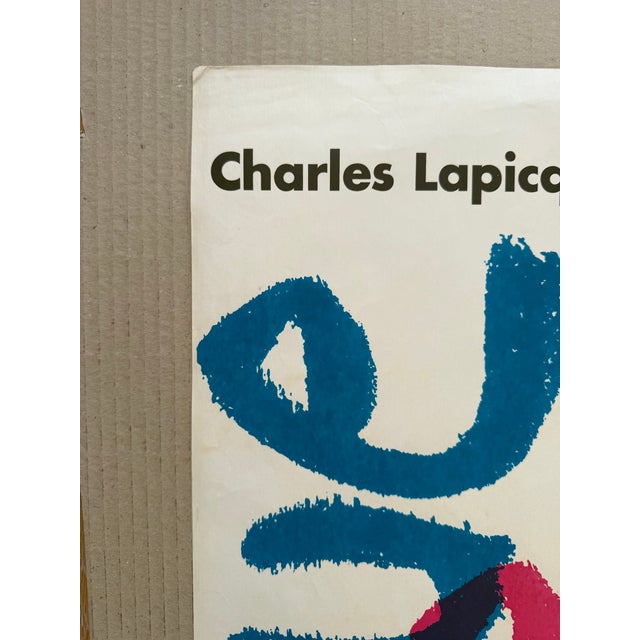 Paper Charles Lapicque (1898–1988), Städtische Galerie München, 1962, Original Vintage Exhibition Poster, Printed in Germany For Sale - Image 7 of 12