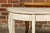 Beige Swedish 19th Century Painted Demilune Tables with Cabriole Legs, a Pair For Sale - Image 8 of 12