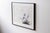 Mixed media painting titeled "kataklysmerna" by swedish artist olle bonnier. Gouche paint and pen on paper. Signed with...