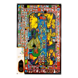 Serigraph Olympics 1972 Poster from Friedensreich Hundertwasser, 1970 For Sale