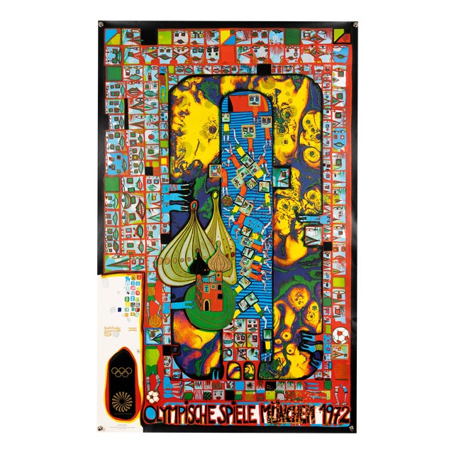 Serigraph Olympics 1972 Poster from Friedensreich Hundertwasser, 1970 For Sale