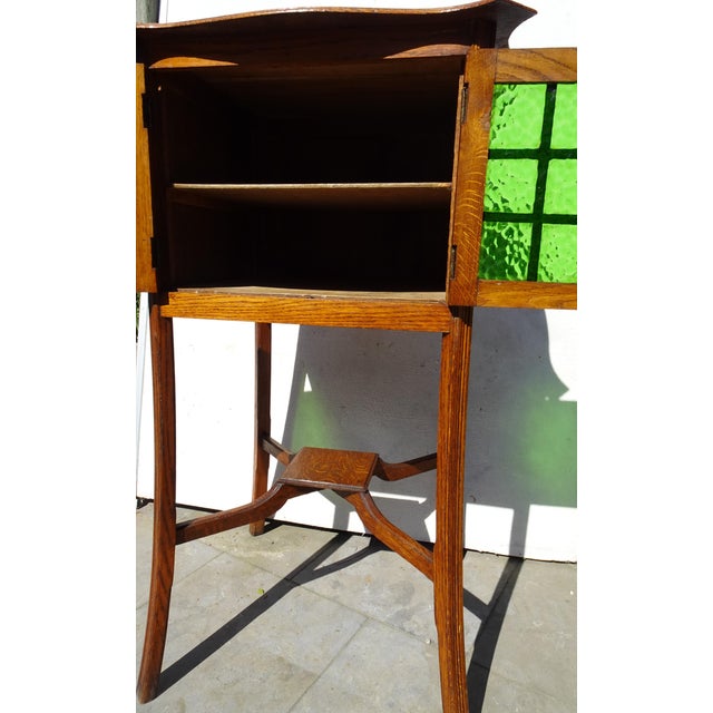 Art Nouveau Arts and Crafts Display Cabinet, 1890s For Sale - Image 15 of 18