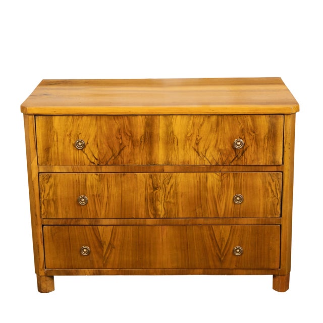 Austrian 19th Century Biedermeier Commode with Three Butterfly Veneered Drawers For Sale In Atlanta - Image 6 of 12