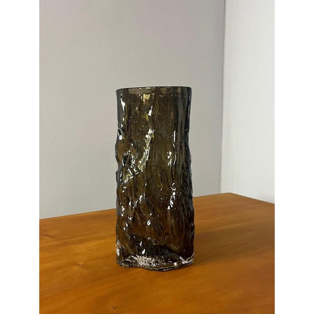 Bark Vase in Grey Glass by Margit Brandt For Sale - Image 11 of 11
