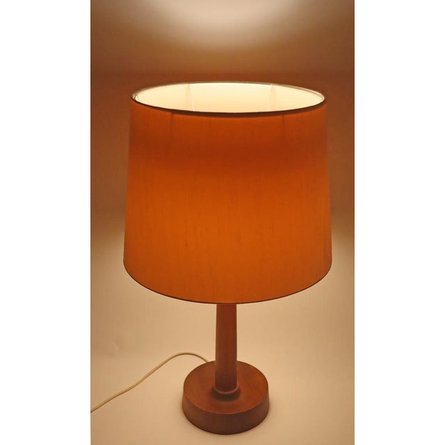 Teak Table Lamp attributed to Uno & Östen Kristiansson for Luxus of Sweden, 1970s For Sale - Image 15 of 18