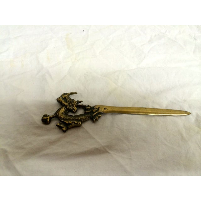 Vintage Brass Dragon Letter Opener Chairish