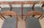 Set of six authentic Danish Modern teak dining chairs, made in Denmark circa 1960s. These beautifully crafted chairs...