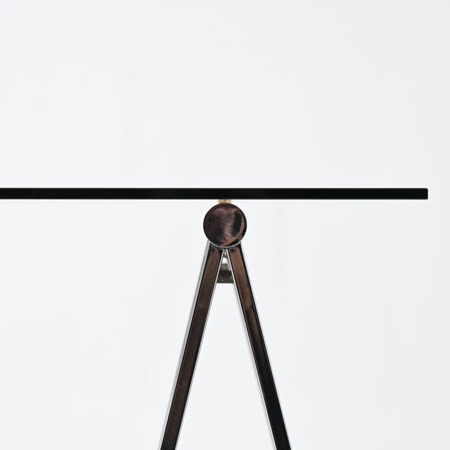 Chrome Trestles Desk, 1970s For Sale - Image 15 of 18