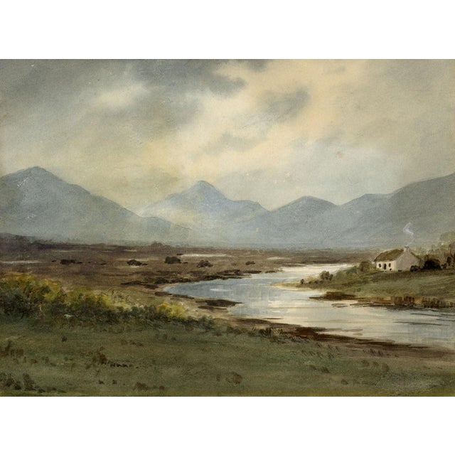 Paint Percy French, Bogs & Mountains of Connemara, 20th Century, Watercolour For Sale - Image 7 of 7