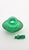 Vintage French Perfume Bottle in Emerald Green Glass by René Lalique, 1920 For Sale - Image 3 of 11