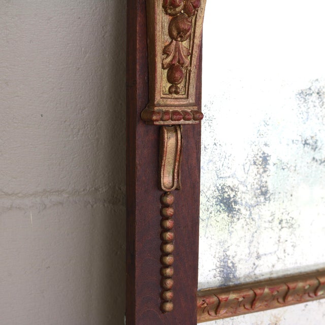 19th Century Lion Trim Entry/Pier Beveled Mirror For Sale - Image 4 of 17