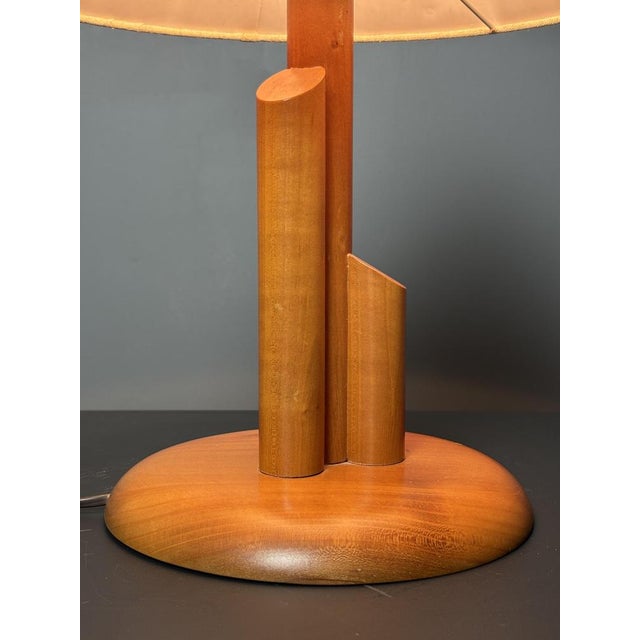 Mid-Century Modern Scandinavian Pine Skyscraper Table Lamp, 1970s For Sale - Image 4 of 13