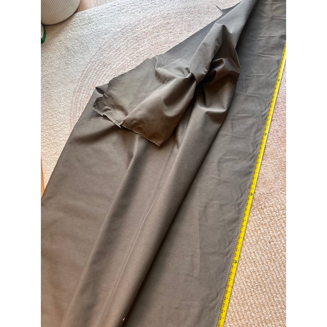 1960s MCM Circa 1960 Duralee Fabrics for Dux Upholstery Roll 56" x128.5" ~3.5 Yds Grey-Olive-Brown Neutral For Sale - Image 5 of 5