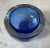 Vintage Sommerso Blue Murano Glass Ashtray For Sale - Image 4 of 4