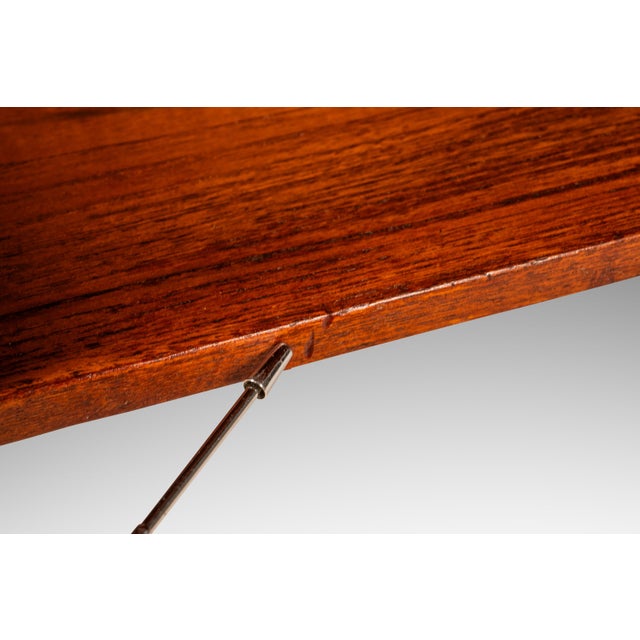 Danish Mid-Century Modern "Floating" Executive Desk in Teak by Dyrlund, Denmark, C. 1960s For Sale - Image 10 of 18