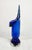 Blue Mid-Century Modern Blue Murano Glass Vase Shaped as Calla Lily, Italy, 1960s For Sale - Image 8 of 9