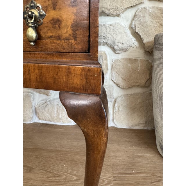 19th Century Vintage Walnut Lockable Desk with Drawers, 1890s For Sale - Image 5 of 14