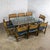 Late 20th Century Campaign Style Double Pedestal Dining Table by McGuire Bamboo Bases & Glass Top For Sale - Image 17 of 18