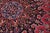 Boho Chic Vintage Retro Kashan Red/Blue Wool Rug - 9'7'' X 12'9'' For Sale - Image 4 of 10