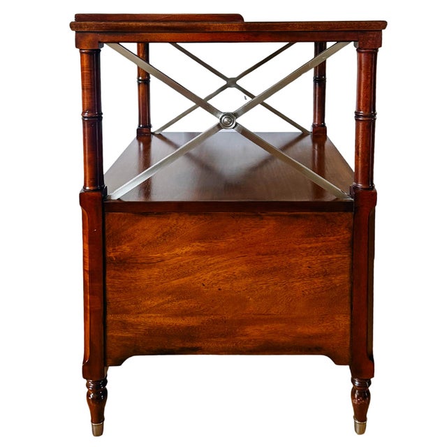 Ethan Allen Eugene Mahogany Night Tables or Nightstands - A Pair For Sale In San Diego - Image 6 of 18