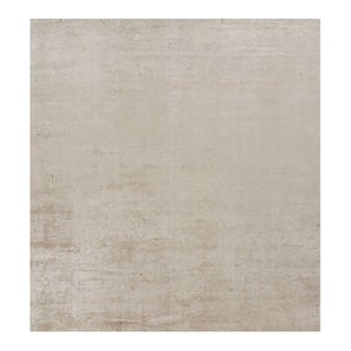 Rug & Kilim’s Oversized Contemporary Textural Solid Rug in Beige Tones - 13x14 For Sale