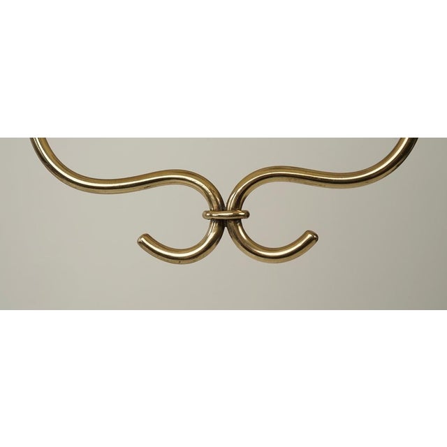 Metal Austrian Pendant in Brass with Silk Shades by Rupert Nikoll, 1955 For Sale - Image 7 of 13