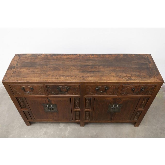 Chinese Sideboard in Elm Wood, 1800s For Sale - Image 9 of 14