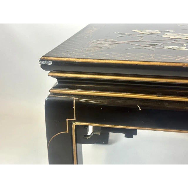 Chinese Laquered Coffee Table, 1950s For Sale - Image 4 of 15