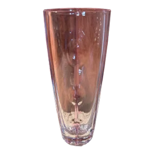 Vintage Art Deco Style Pink Glass Vase