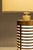 Contemporary Italian Pollux Table Lamp in Burnished Metal For Sale - Image 3 of 6