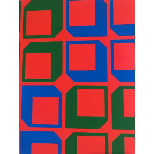 1970s Paul M. Levy, Abstract Geometric 1970s Kinetic Silkscreen Screen Print Manner Vasarely Op Art, c.1970 For Sale - Image 5 of 6