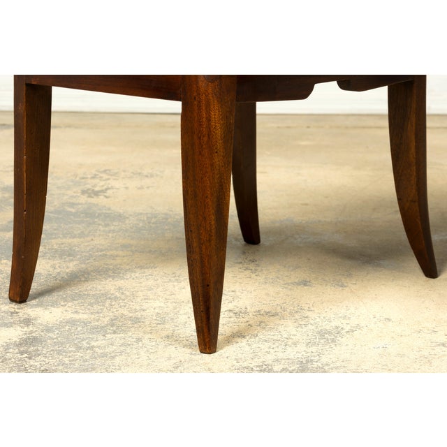 Pair of French Art Deco Mahogany and Burl Wood Nightstands, 1930s For Sale - Image 10 of 17