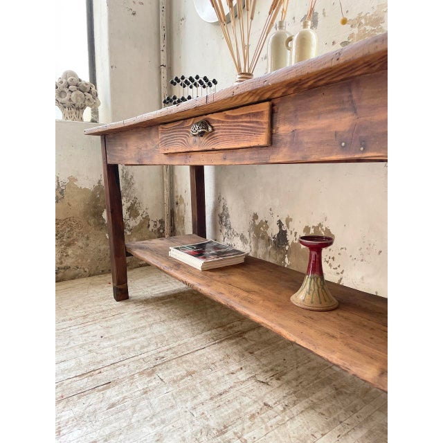 Pine Drapery Console Table, 1950s For Sale - Image 17 of 18