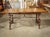 A 1900s Spanish Library Table Desk With Iron Stretchers, Shallow Frieze Drawers For Sale - Image 16 of 18