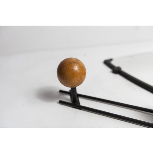 1960s Coat Hanger and Asymmetrical Mirror, 1960s, Set of 3 For Sale - Image 5 of 16