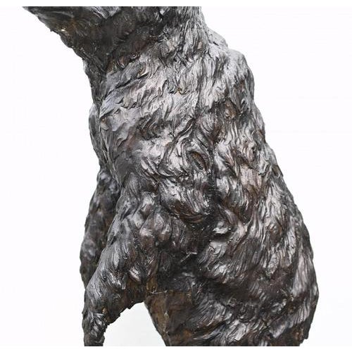 Large American Bronze Bear Garden Statue For Sale - Image 5 of 11