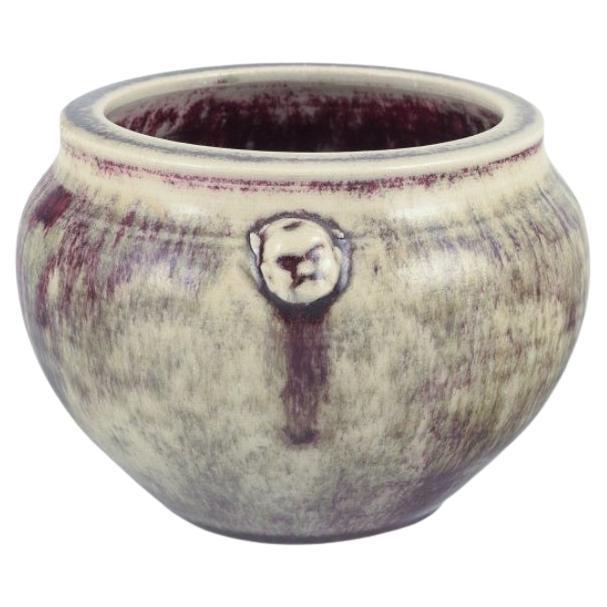 Purple Swedish Ceramic Jar by Rolf Fagerberg, Late 20th Century For Sale - Image 8 of 8