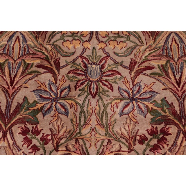 Art Nouveau 1990's Pak-Persian Gray/Gray Wool Rug - 9'0'' X 12'4'' For Sale - Image 4 of 10