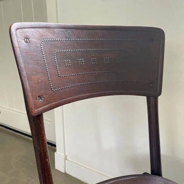 Wooden Bistro Chair from Jacob & Josef Kohn, 1930s For Sale - Image 9 of 10