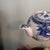 Vintage Blue & White Transferware Set - 7 Pieces - Mismatched Chinoiserie Plates & Teapot For Sale - Image 12 of 12