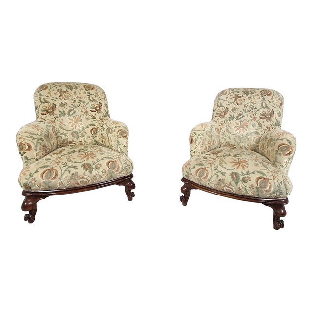 Damask Fabric Armchairs & Sofa, 1920s, Set of 3 For Sale - Image 15 of 18