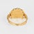 Early 19th Century Antique Georgian Era Ring circa 1825 18 Karat Yellow Gold Memorial Hair Jewellery size 7 For Sale - Image 5 of 7