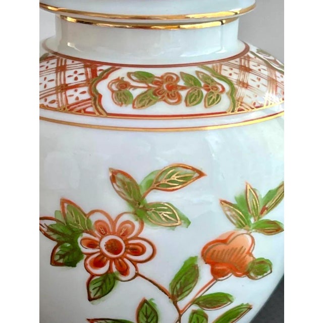 Chinoiserie Andrea by Sadek 22k Gold Cherry Blossom Ginger Jar For Sale - Image 3 of 11