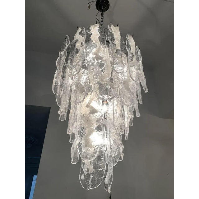 Metal Fiamma Chandelier in Murano Glass from Simoeng For Sale - Image 7 of 9