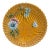 Yellow Majolica Wheat & Butterfly Plate Villeroy Boch For Sale